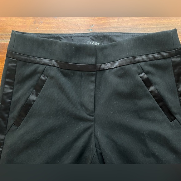 LOFT cropped tuxedo cigarette pants slacks EUC - Picture 4 of 8